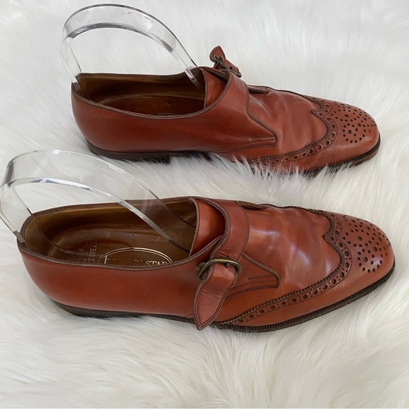 Artioli Golden Star Made In Italy  Brown Upper Leather monk strap Shoes Size 9.5 main image 5